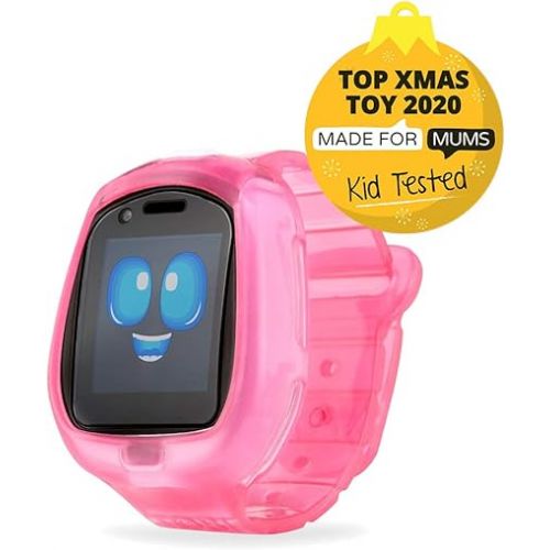  Little Tikes Tobi Robot Smartwatch - Pink with Movable Arms and Legs, Fun Expressions, Sound Effects, Play Games, Track Fitness and Steps, Built-in Cameras for Photo and Video 512 MB | Kids Age 4+