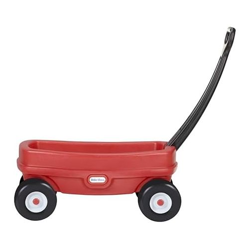  Little Tikes Lil' Wagon - Red And Black, Indoor and Outdoor Play, Easy Assembly, Made Of Tough Plastic Inside and Out, Handle Folds For Easy Storage | Kids 18