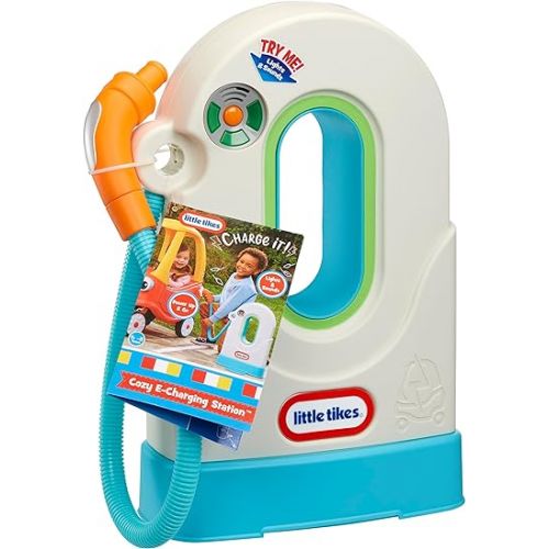  Little Tikes Cozy E-Charging Station with Interactive Lights, Sounds for Pretend Play for Kids, Children, Toddlers, Girls, Boys Ages 18 Months-5 Years