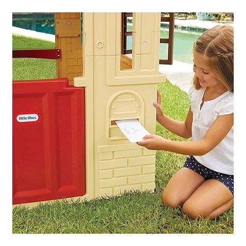  Little Tikes Cape Cottage Playhouse with Working Door, Windows, and Shutters - Tan, Toddlers Ages 2+ Years