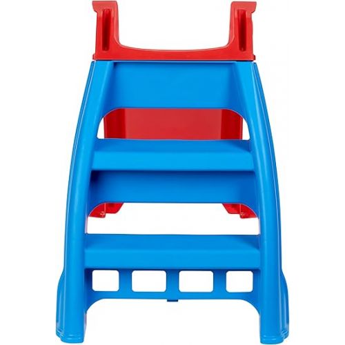  Little Tikes First Slip And Slide, Easy Set Up Playset for Indoor Outdoor Backyard, Easy to Store, Safe Toy for Toddler,Kids (Red/Blue), 39.00''L x 18.00''W x 23.00''H