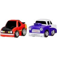Little Tikes Crazy Fast Cars 2-Pack Muscle Movers, Muscle Car Themed Pullback Toy Vehicles Goes up to 50 ft