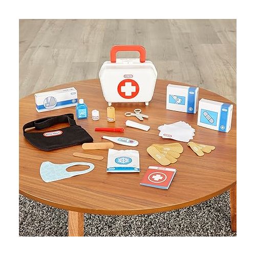  Little Tikes First Aid Kit Realistic Doctor Pretend Play Toy for Kids, Includes 25 Accessories, Ages 3+