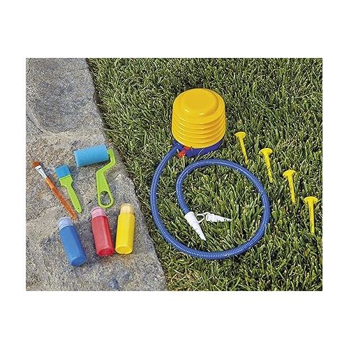  Little Tikes® 3-in-1 Paint & Play Backyard Easel Inflatable Outdoor Art with Accessories for Kids, Children, Boys & Girls 3+ Years