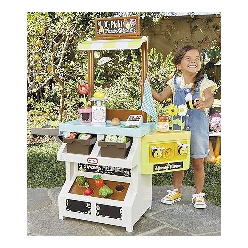  Little Tikes® 3-in-1 Garden to Table Market Pretend Garden Food Growing and Cooking Toy Role Play Kitchen Playset for Multiple Kids and Toddlers