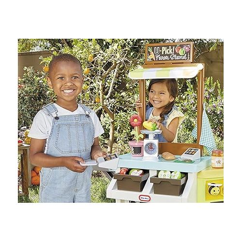  Little Tikes® 3-in-1 Garden to Table Market Pretend Garden Food Growing and Cooking Toy Role Play Kitchen Playset for Multiple Kids and Toddlers