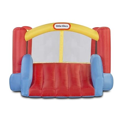  Little Tikes Jump 'n Slide Inflatable Bouncer Includes Heavy Duty Blower With GFCI, Stakes, Repair Patches, And Storage Bag, for Kids Ages 3-8 Years