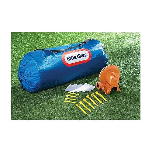  Little Tikes Jump 'n Slide Inflatable Bouncer Includes Heavy Duty Blower With GFCI, Stakes, Repair Patches, And Storage Bag, for Kids Ages 3-8 Years