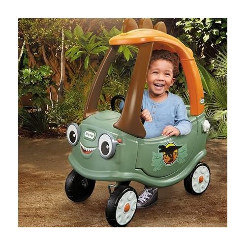  little tikes T-Rex Cozy Coupe by Dinosaur Ride-On Car for Kids, Multicolor Large