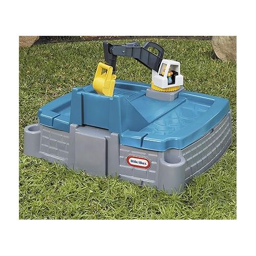  Little Tikes Dirt Diggers Excavator Sandbox for Kids, Including lid and Play Sand Accessories,Multicolor