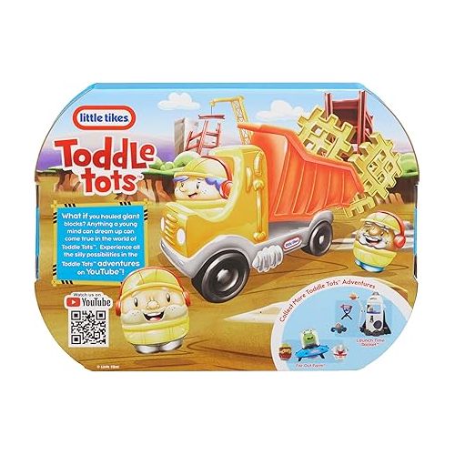  Little Tikes Toddle Tots Haul Away Dump Truck Toddler Playset, Dump Truck & 3 Character Figures for Pretend Play, Gift and Toy for Toddlers and Kids Girls Boys Ages 1-5 Years