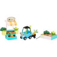 Little Tikes Let’s Go Cozy Coupe Farmers Market Playset with Push and Play Vehicle for Tabletop or Floor Car Fun for Toddlers, Boys, Girls 3+ Years