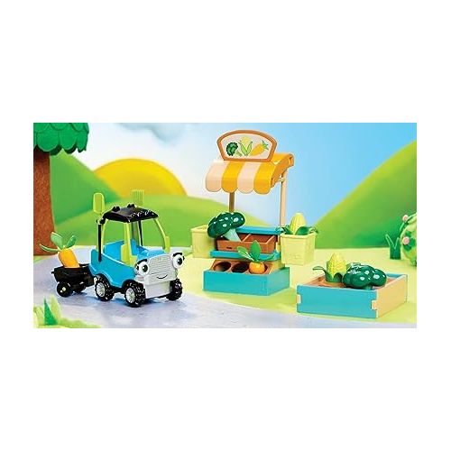  Little Tikes Let’s Go Cozy Coupe Farmers Market Playset with Push and Play Vehicle for Tabletop or Floor Car Fun for Toddlers, Boys, Girls 3+ Years