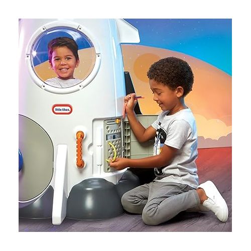  Little Tikes Adventure Rocket Realistic Space Astronaut Pretend Role Play for Kids, Boys, Girls, 2-6 Years Old, 40 x 18 x 18 inches