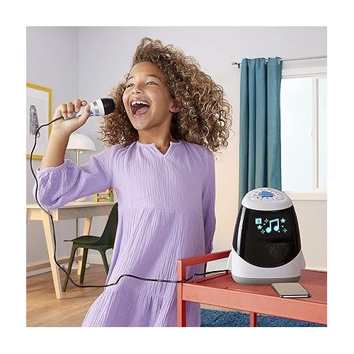  Little Tikes Tobi 2 Interactive Karaoke Machine w Wireless Bluetooth Connection, Microphone, Sing-Along and Free Play Modes, Vocal Effects, Pitch Correction, Games, Record & Play Back Audio | Ages 6+