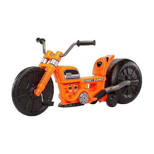  Little Tikes Street Burner Ride-On with Motorcycle Styling, Adjustable Seat, Durable Wheels, Removeable Training Wheels for Kids, Children, Toddlers, Girls, Boys, Ages 3+ Years