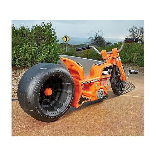  Little Tikes Street Burner Ride-On with Motorcycle Styling, Adjustable Seat, Durable Wheels, Removeable Training Wheels for Kids, Children, Toddlers, Girls, Boys, Ages 3+ Years