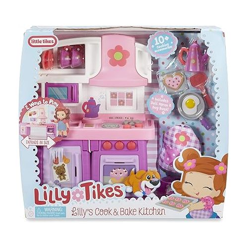  Lilly's Cook & Bake Kitchen Doll Playset by Lilly Tikes from Little Tikes for Kids Ages 3 Years and Up