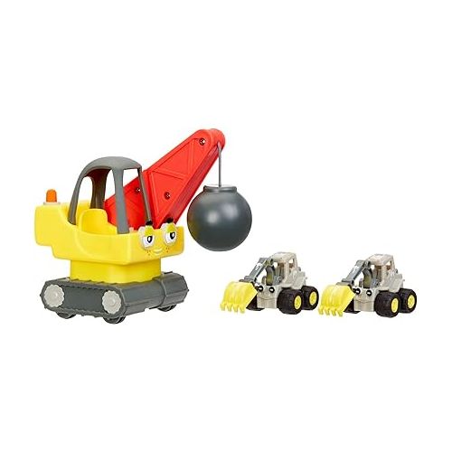  Little Tikes Let’s Go Cozy Coupe™ 3pk Construction Mini Push and Play Vehicle for Tabletop or Floor Push Play Car Fun and Color Change for Toddlers, Boys, Girls 3+ Years