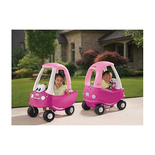  Little Tikes Princess Cozy Coupe Ride-On Toy - Toddler Car Push and Buggy Includes Working Doors, Steering Wheel, Horn, Gas Cap, Ignition Switch - For Boys and Girls Active Play , Magenta