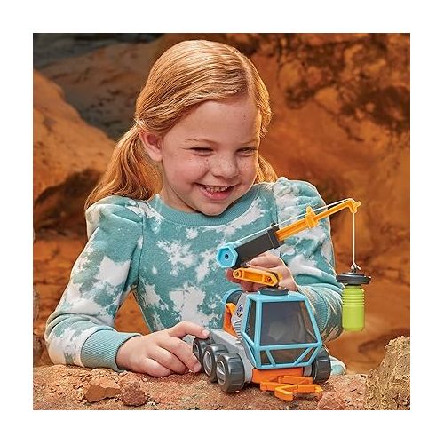  Little Tikes Big Adventures Moon Microscope Space Rover STEM Toy Vehicle with Microscope, Magnetic Crane, Extending Grabber for Girls, Boys, Kids Ages 3+