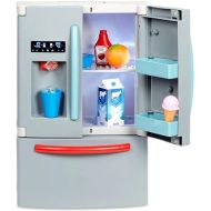 Little Tikes First Fridge Refrigerator with Ice Dispenser Pretend Play Appliance for Kids, Play Kitchen Set with Playset Accessories Unique Toy Multi-Color, 15.8” Wide x 11.5” deep x 23” Tall