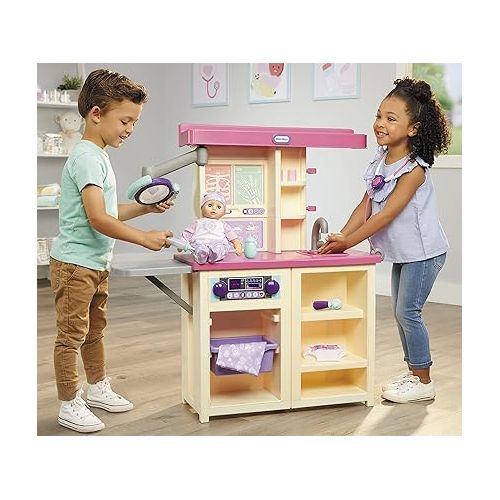  Little Tikes My First Baby Care Center Pretend Play Set for Doctor Nurse Parent Role Play with 15 Accessories for Kids, Boys, Girls Ages 3+ Years