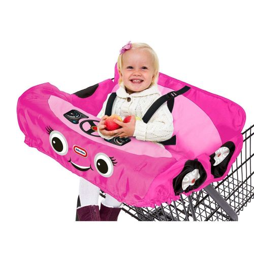  [아마존베스트]Little Tikes Cozy Coupe Shopping Cart Cover - Pink - High Chair Cover, Shopping Cart Cover, Grocery Cart Cover