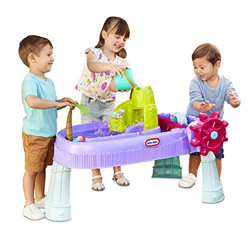  Little Tikes Mermaid Island Wavemaker Water Table with Five Unique Play Stations and Accessories