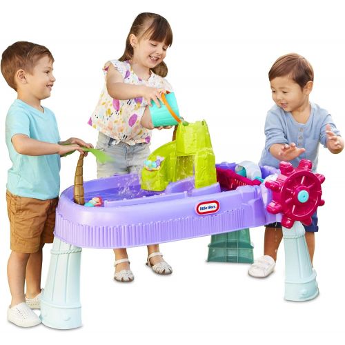  Little Tikes Mermaid Island Wavemaker Water Table with Five Unique Play Stations and Accessories