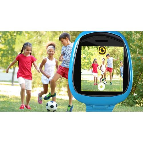  [아마존베스트]Little Tikes Tobi Robot Smartwatch - Blue with Movable Arms and Legs, Fun Expressions, Sound Effects, Play Games, Track Fitness and Steps, Built-in Cameras for Photo and Video 512