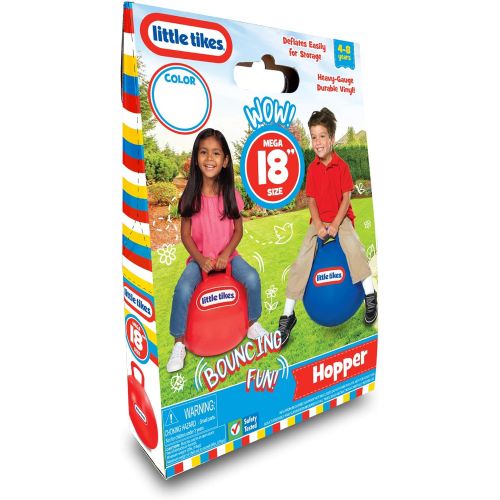  [아마존베스트]Little Tikes Bouncing Fun! Blue Hopper 9301B - Mega 18 Inflatable Heavy Gauge Durable Vinyl Ball - Deflates Easily for Storage - Exercise Learning Fun? YES - Use That Energy! for K