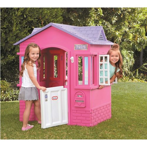  Little Tikes Cape Cottage Princess Playhouse with Working Doors, Windows, and Shutters - Pink