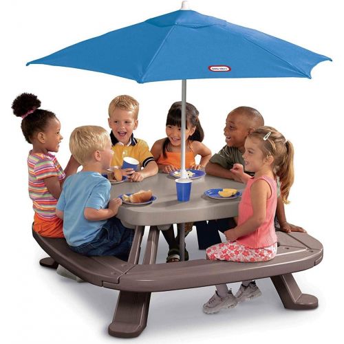  Little Tikes Fold n Store Picnic Table with Market Umbrella