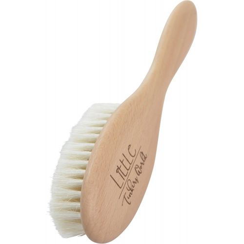  [아마존베스트]Little Tinkers World Wooden Baby Hair Brush - Healthcare and Grooming for Newborns & Toddlers, Ideal for Cradle...