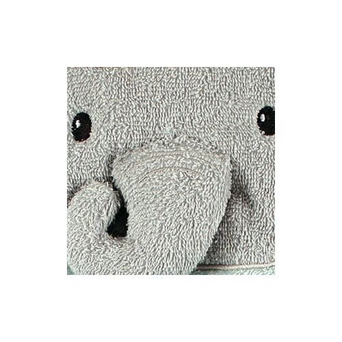  Little Treasure Animal Face Woven Terry Hooded Towel - Floral Elephant