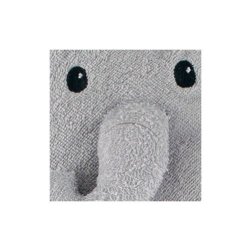  Little Treasure Animal Face Woven Terry Hooded Towel - Floral Elephant