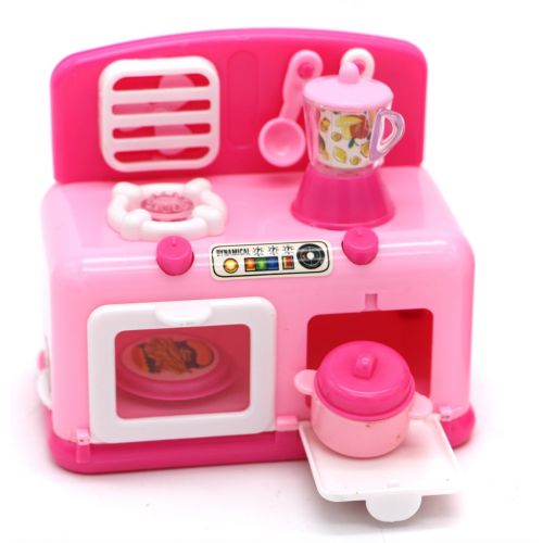  Little Treasures Oven and Stove Burner Appliances Set with Mini Cooking Pot/Blender Jug/Ladle and Baking Tray Also Consists of a Ventilator Fan, Appliance for Ages 3 Plus, Battery