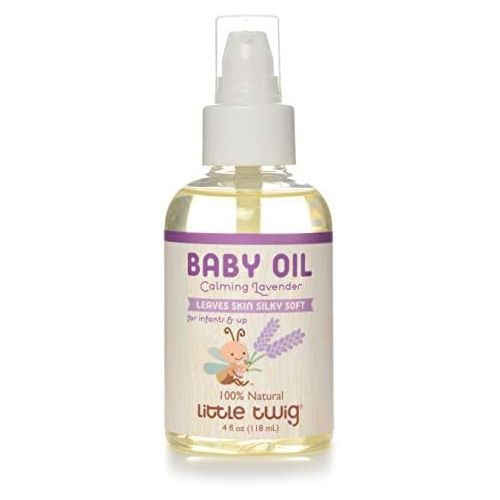  Little Twig All Natural Baby Oil for Sensitive Skin, Lavender - 4 Fluid Oz