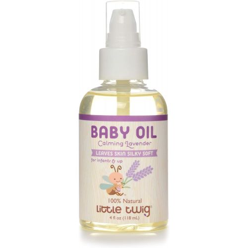  Little Twig All Natural Baby Oil for Sensitive Skin, Lavender - 4 Fluid Oz