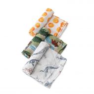 Little Unicorn LU + Jurassic World Cotton Muslin Swaddle 3 Pack - Jurassic World