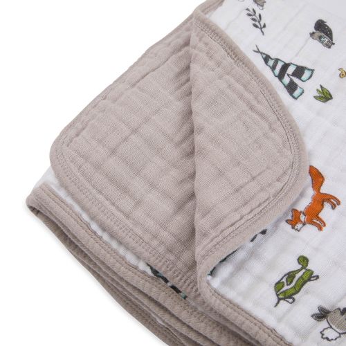  Little Unicorn Cotton Muslin Quilt - Forest Friends