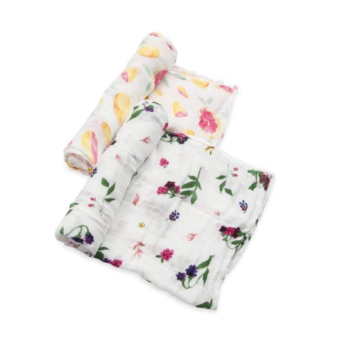  Little Unicorn Deluxe Muslin Swaddle Blankets 2 Pack - Sweet Tart Set