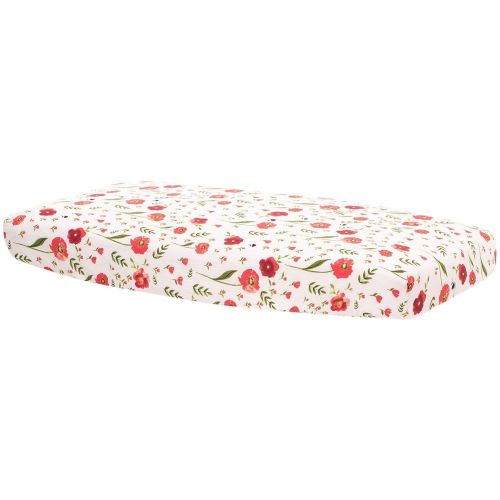  Little Unicorn Cotton Muslin Fitted Sheet - Summer Poppy