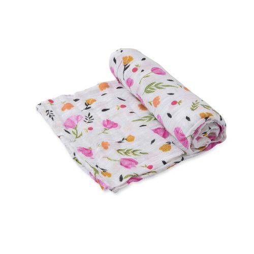  Little Unicorn Organic Cotton Muslin Swaddle 2 Pack - Berry & Bloom Set