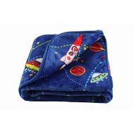 Little bees LittleBees Newborn Toddler Soft Quality Baby Blanket (Single Layer, Blue Rocket)