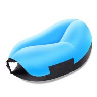 Little east Outdoor Lazy Inflatable Sofa Foldable Portable Inflatable Beach Sofa Bed Preferred Material Lazy Sleeping Bag 47.2x33.5x27.6inch