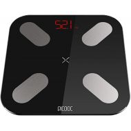 Little-Goldfish Mi Bathroom Weight Scales Floor Digital Body Fat Scales Bluetooth Electronic Outdoor Mini Smart Weighing Scales with APP,Black