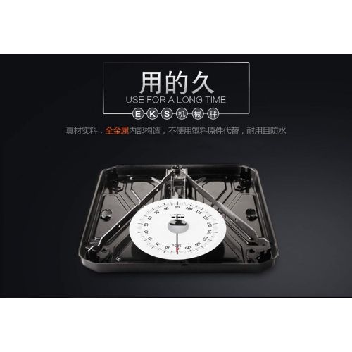  Little-Goldfish 180 kg Health Precision Floor Scales Household Mechanical Scales Upscale Body Weighing Scale Spring Balance,Black