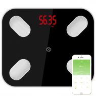 Little-Goldfish Body Fat Scales Smart Bluetooth Floor Weight Bathroom Scale Display Body Fat Water Muscle M (for...